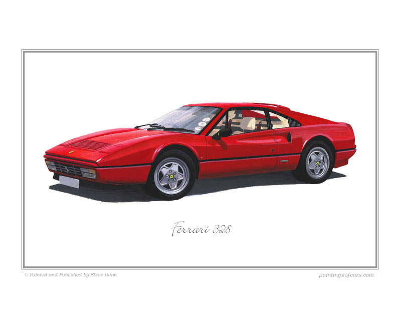 Ferrari 328 Car print