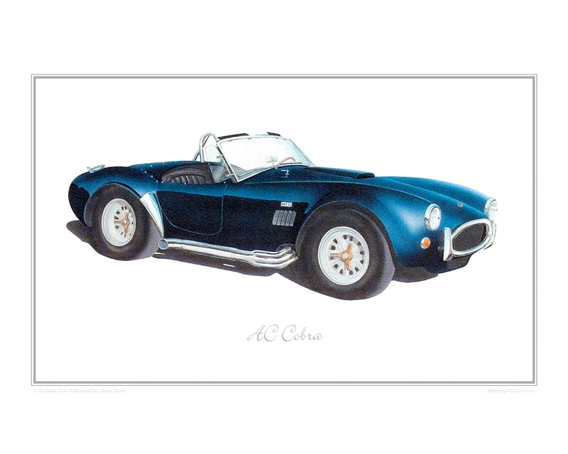 AC Cobra Car print