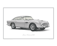 Aston Martin DB5 car print