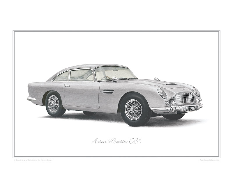 Aston Martin DB5 classic car print