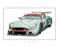 Aston Martin DBR9 classic car print