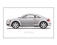 Audi TT classic car print