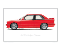 BMW M3 Sport Evolution classic car print