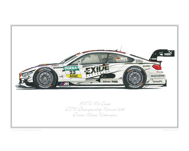 BMW M4 Coupe classic car print