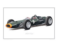 BRM P261 Racing Car print