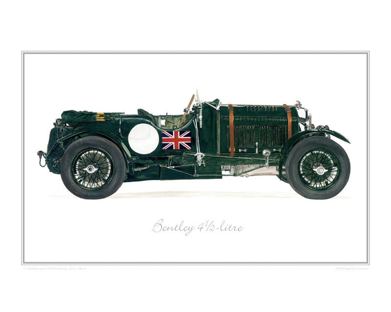 Bentley 4 1/2-litre classic car print