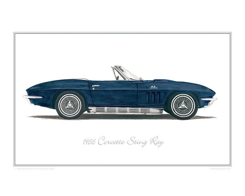 Corvette Sting Ray classic car print