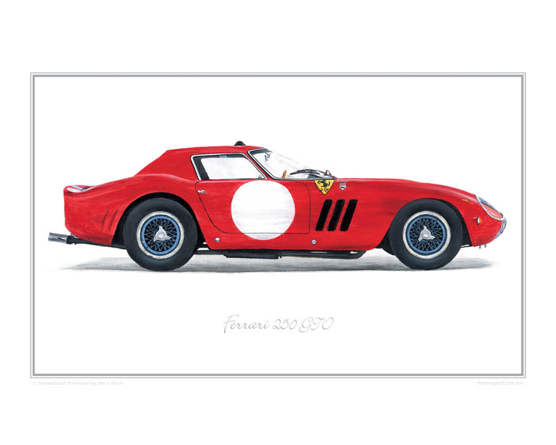 Ferrari 250 GTO classic car print