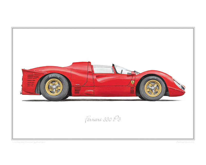 Ferrari 330 P3 classic car print