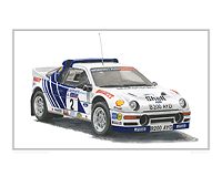Ford RS200 rally car print