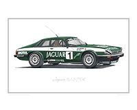 Jaguar TWR XJ-S classic car print