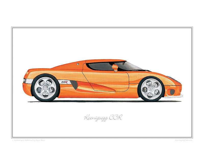 Koenigsegg CCR classic car print