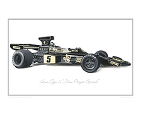 Lotus Type 72 JPS Peterson Car print