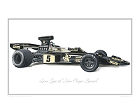 Lotus Type 72 JPS Peterson classic car print