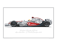 McLaren Mercedes MP4-23 Lewis Hamilton print