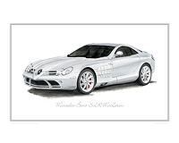 Mercedes-Benz SLR classic car print