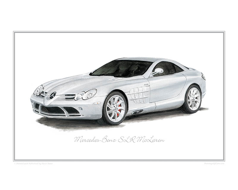 Mercedes-Benz SLR classic car print