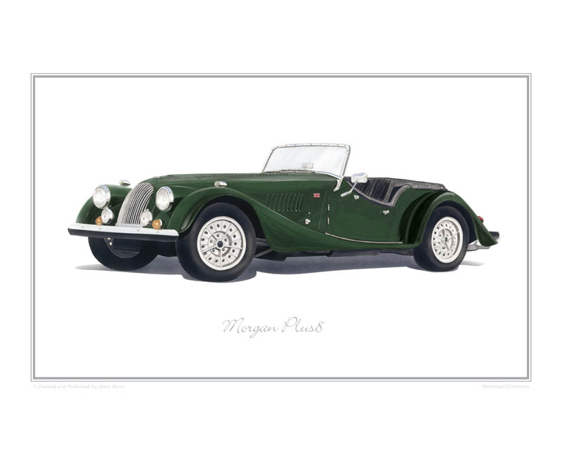 Morgan Plus 8 classic car print