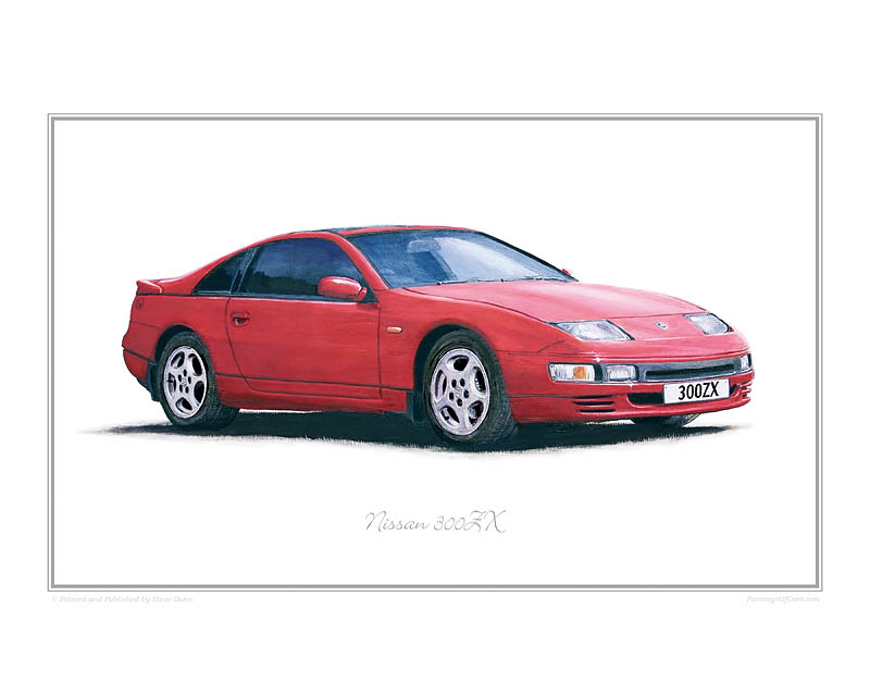 Nissan 300ZX classic car print