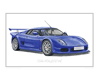 Noble M12 GTO 3R classic car print