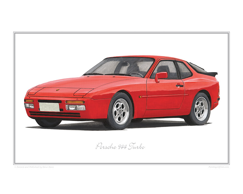 Porsche 944 Turbo classic car print