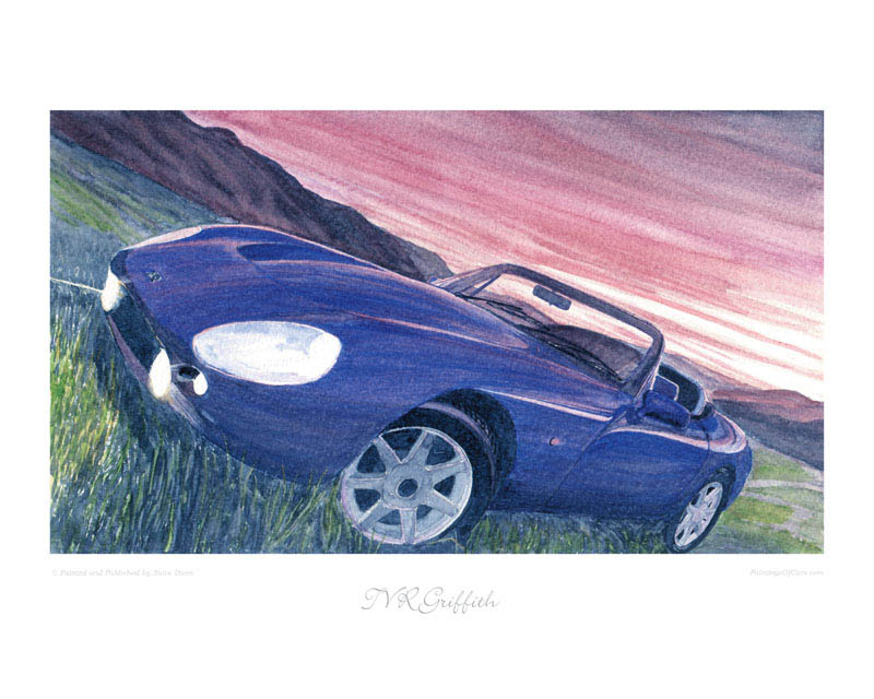 TVR Griffith classic car print