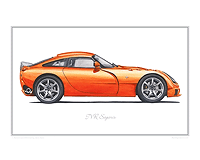 TVR Sagaris classic car print
