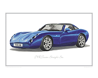 TVR Tuscan classic car print