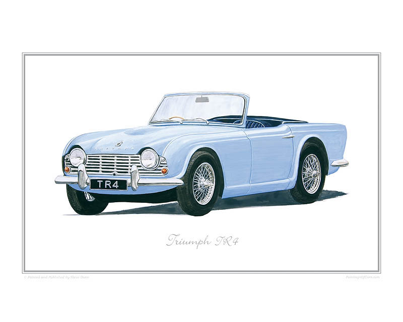 Triumph TR4 Car print