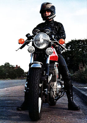 Steve on Laverda 1000